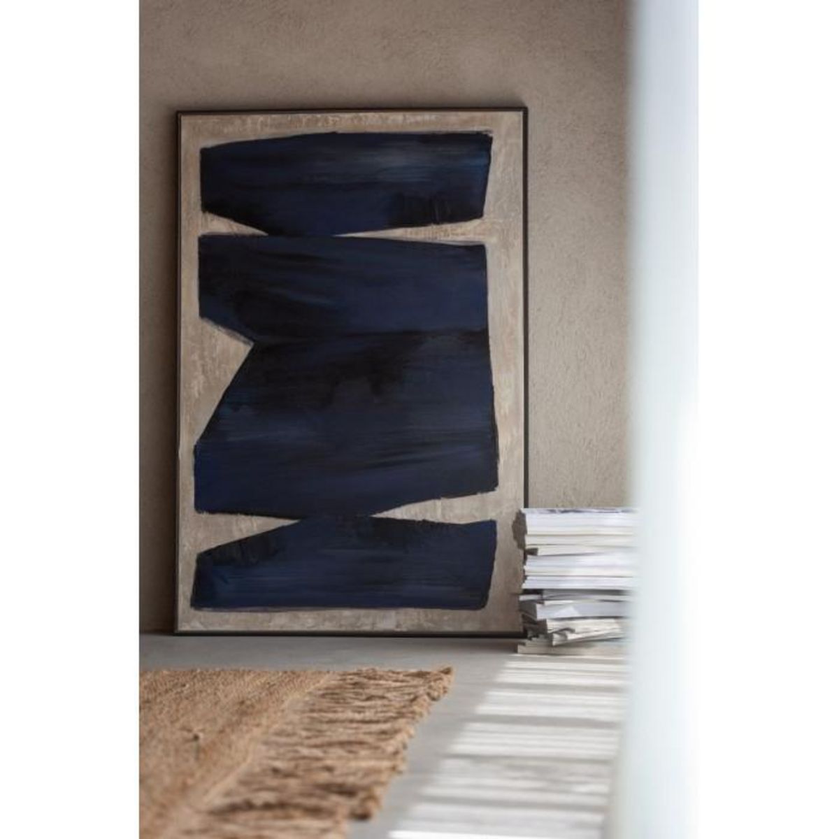 Paris Prix Tableau Peinture Déco  Pog  82x122cm Noir & Marron