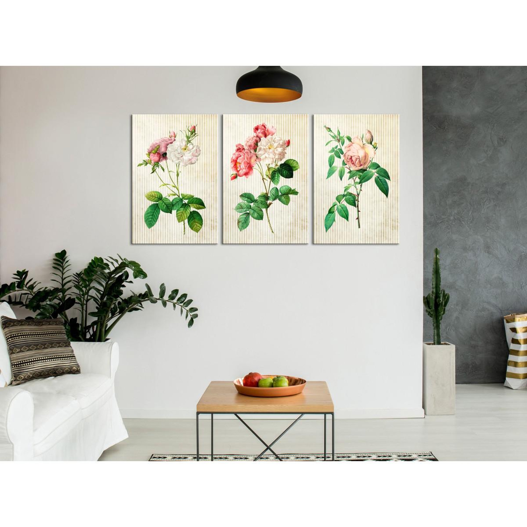 Voir la diapositive 2 : Paris Prix Tableau Imprimé  Floral Trio Collection
