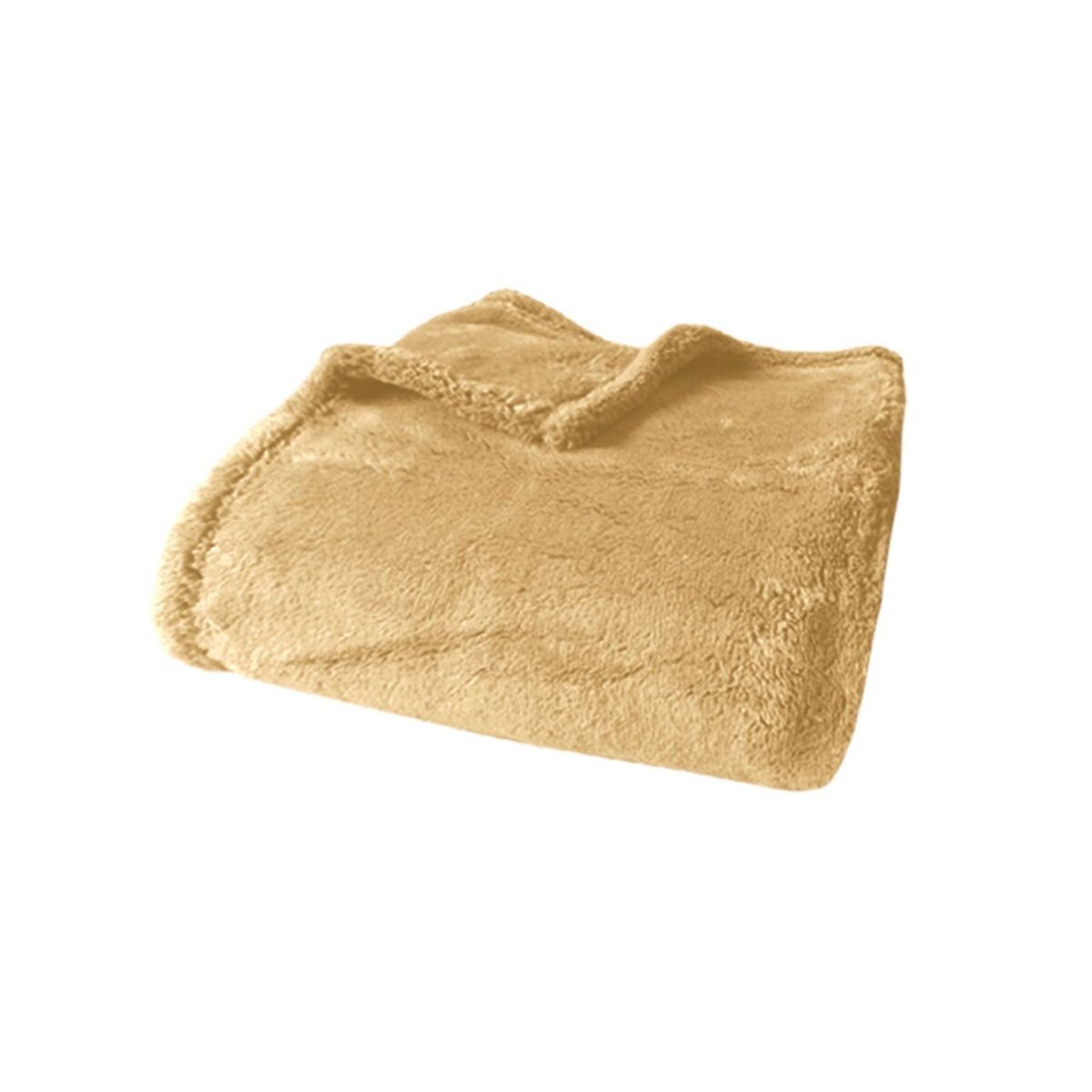 Plaid uni en polyester flanelle DOUDOU 