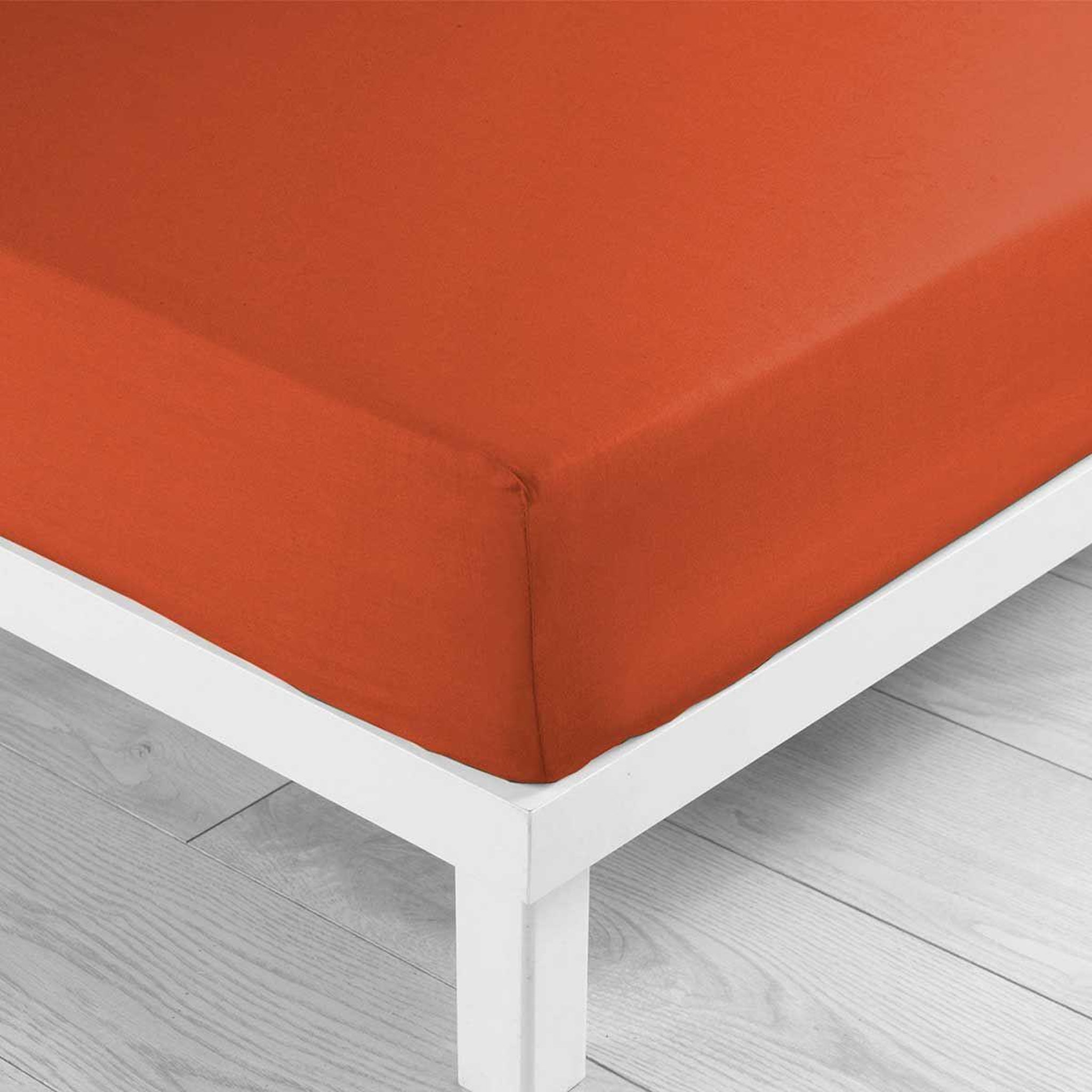 Voir la diapositive 2 : Douceur d'Intérieur Drap housse  lina  180x200cm paprika