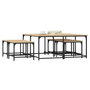 Voir la diapositive 3 : VIDAXL Tables basses gigognes 5 pcs chêne sonoma bois d ingénierie