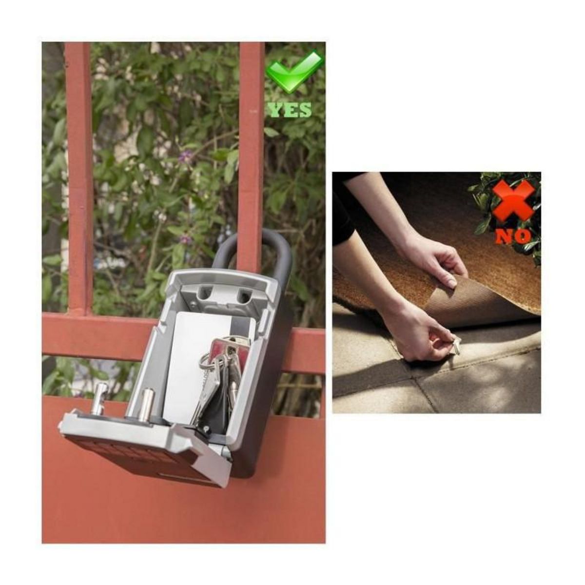 Master lock Boîte à Clé Connectée  Bluetooth ou Combinaison [Anse] [Etanche - Extérieur] 5440EURD  Select Access