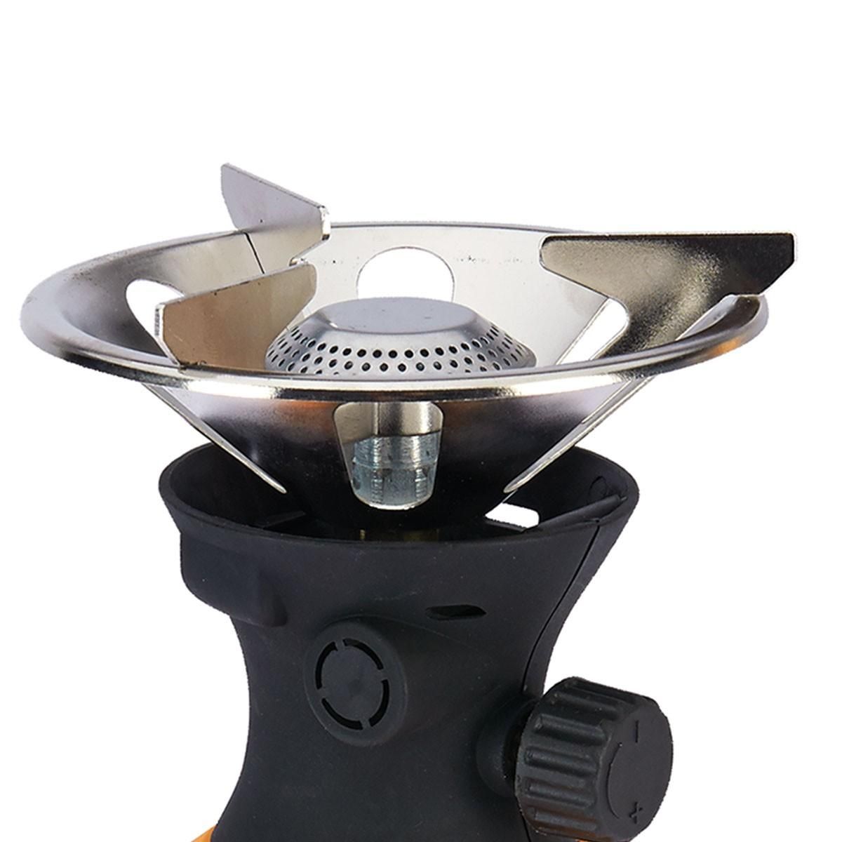 VITO Rechaud gaz piezo 1100W Piezo Coque ABS Rechaud camping pour cartouche gaz 190g VITO