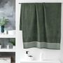Voir la diapositive 2 : Paris Prix Drap de Bain Jacquard  Belina  90x150cm Kaki