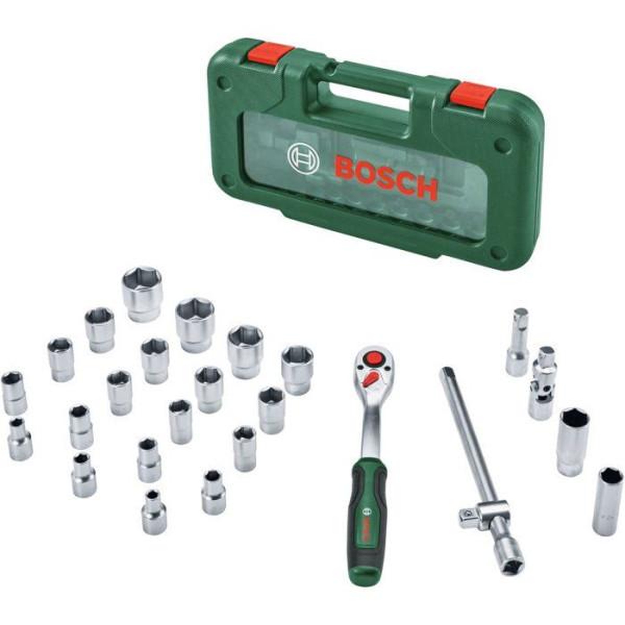Voir la diapositive 2 : BOSCH Set de cliquets 1/2 bosch - 26pcs