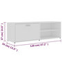 Voir la diapositive 6 : VIDAXL Meuble TV Blanc 120x34x37 cm Bois d'ingenierie