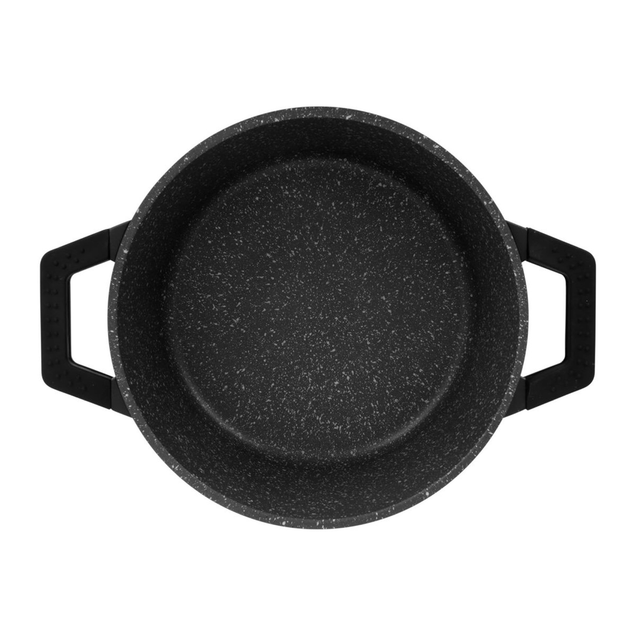 Voir la diapositive 2 : SITRAM Faitout 24cm noir avec couvercle 
