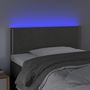 Voir la diapositive 3 : VIDAXL Tete de lit a LED Gris fonce 80x5x78/88 cm Velours