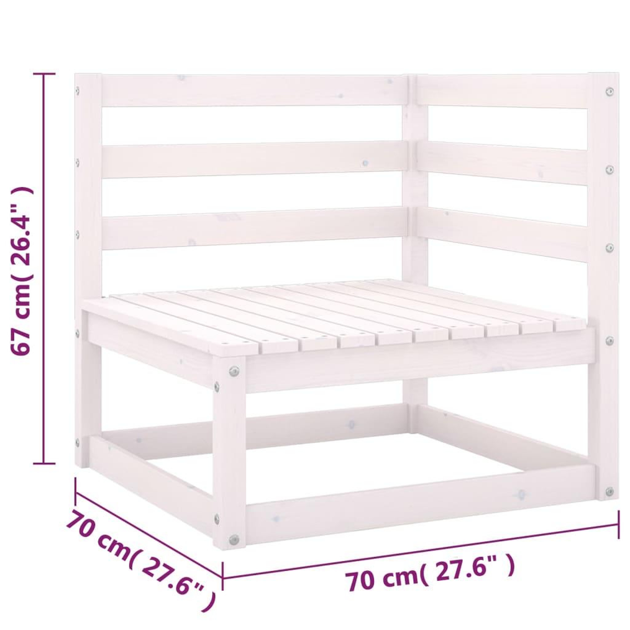 Voir la diapositive 6 : VIDAXL Salon de jardin 6 pcs avec coussins Bois de pin massif