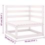 Voir la diapositive 6 : VIDAXL Salon de jardin 6 pcs avec coussins Bois de pin massif
