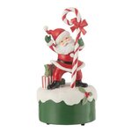 Paris Prix Boîte à Musique  Père Noël Bonbon  19cm Multicolore
