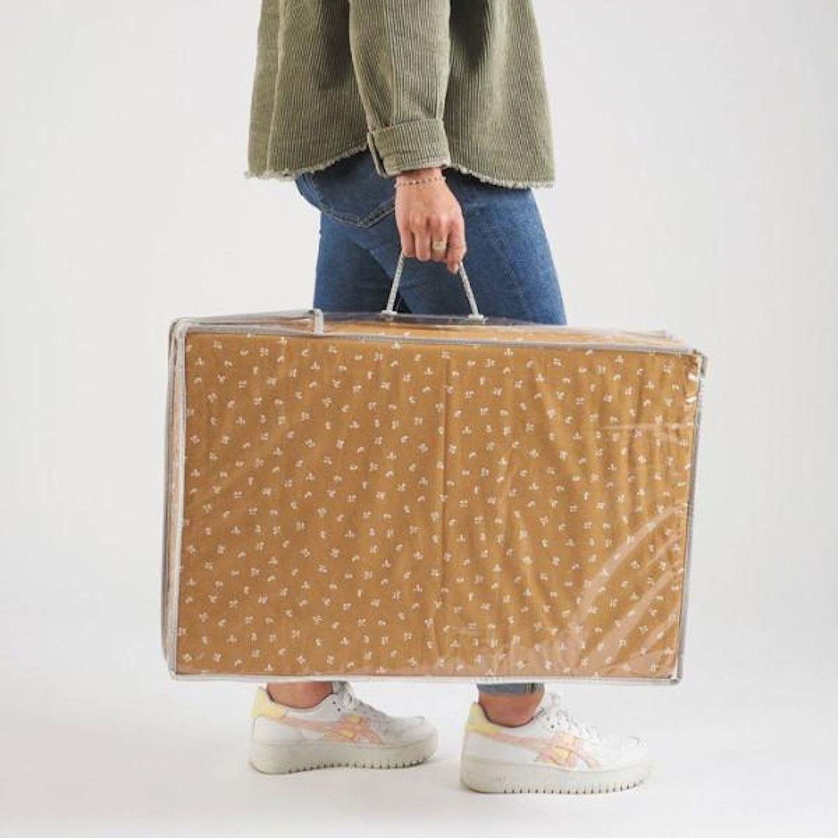 CANDIDE Matelas de voyage - 120 x 60 cm - Ep. 4 cm - Pliant - Camel - CANDIDE