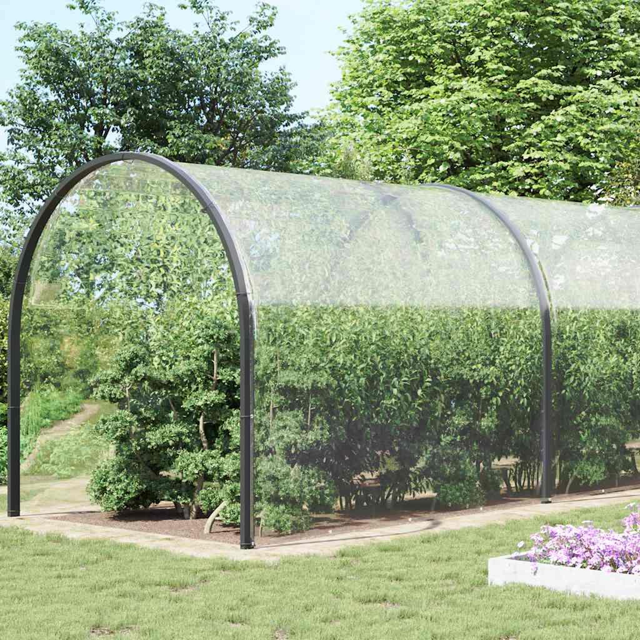 Voir la diapositive 2 : VIDAXL Bache transparente avec œillets 6x12 m PVC