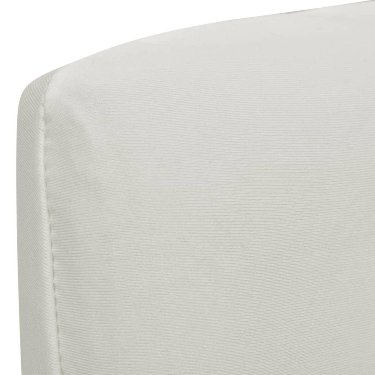 VIDAXL Housses de chaise elastiques droites 6 pcs Creme