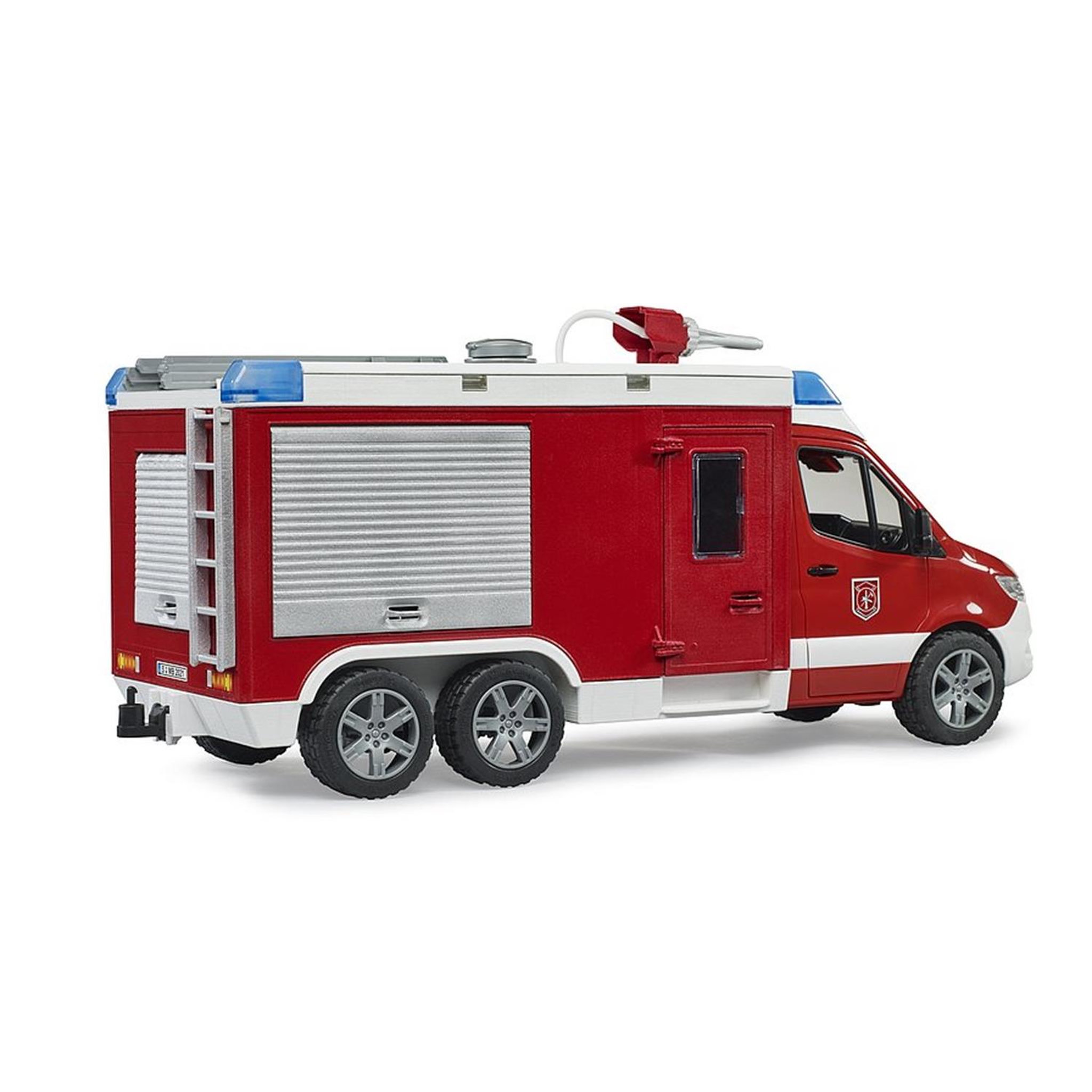 Voir la diapositive 5 : Bruder Fourgon de pompiers MB Sprinter avec module son et lumière