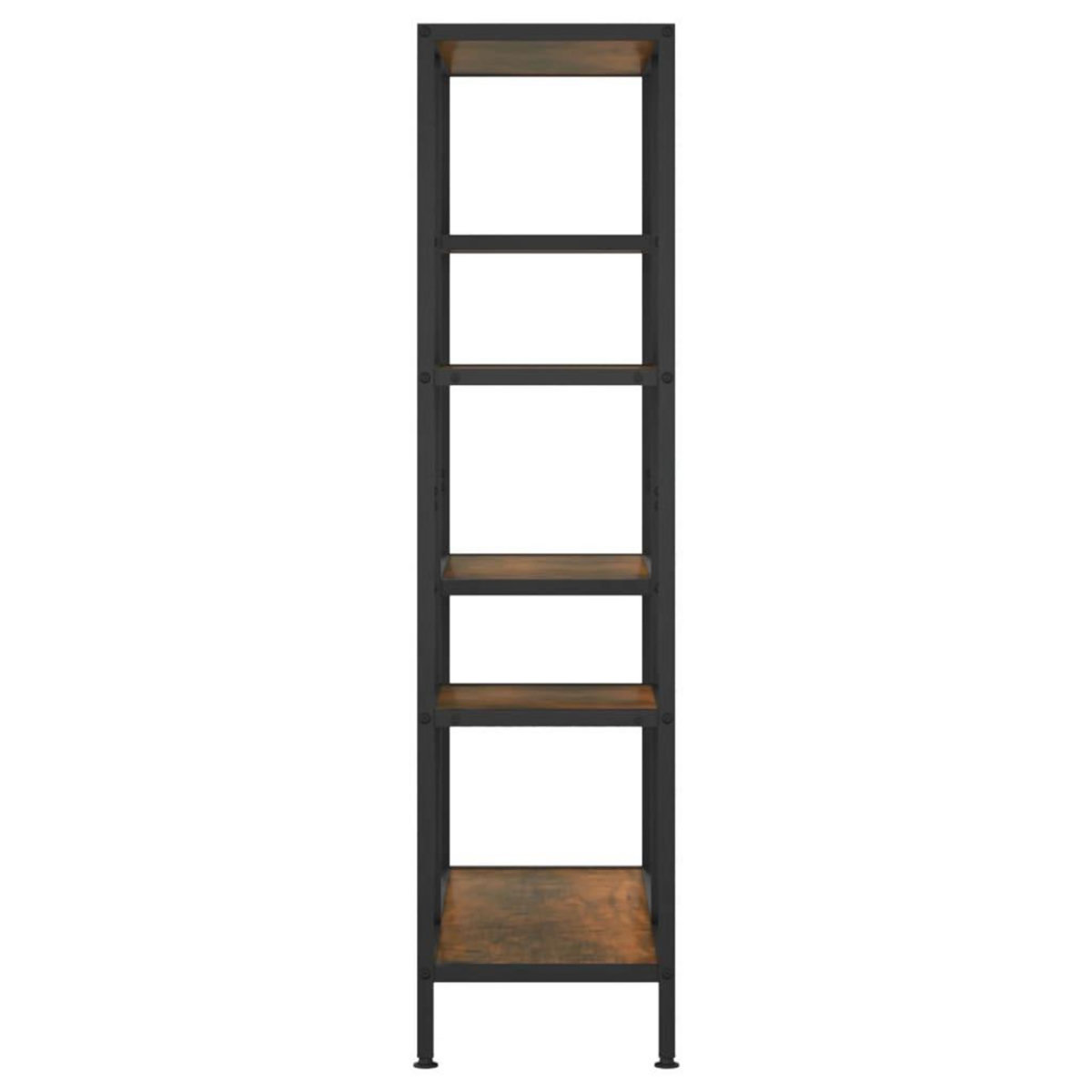 VIDAXL Etagere a livres 80x30x120 cm Acier et bois d'ingenierie