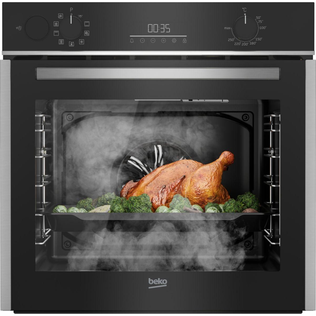 Beko Four encastrable fonction vapeur BCBIS14300MPSE Aeroperfect Vapeur assist