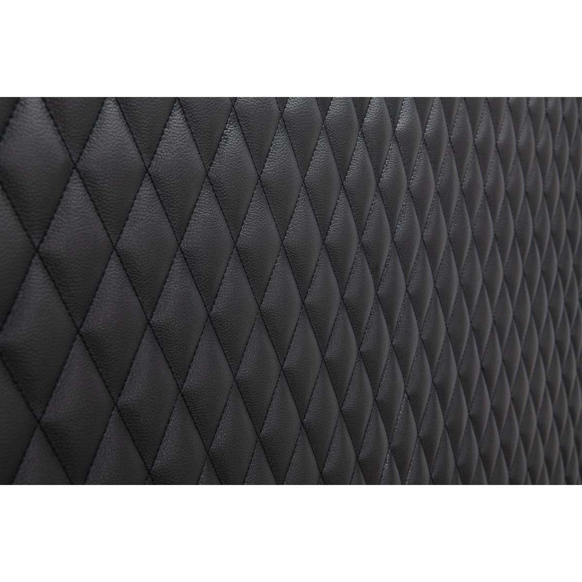 Lit double avec sommier et tête de lit effet matelassé 140x190cm ALBAN