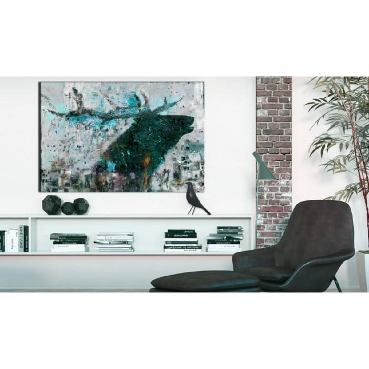 Paris Prix Tableau Imprimé  Sapphire Deer  40x60cm