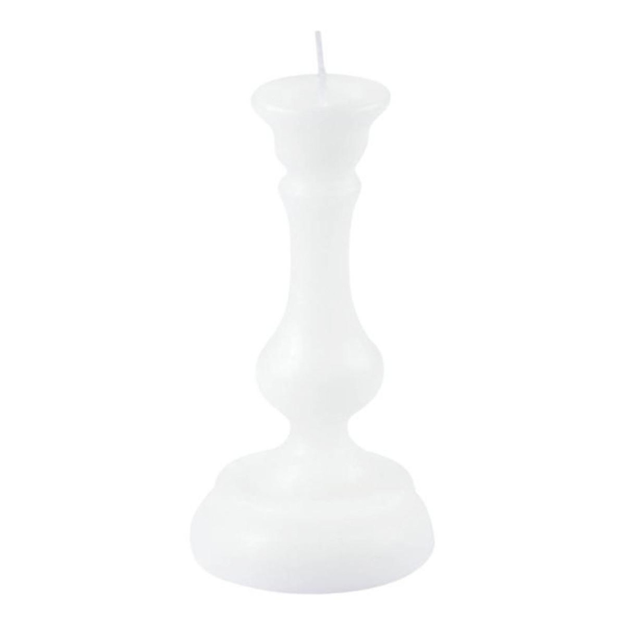 HOMEA Bougie déco chandelier  arty  13cm blanc