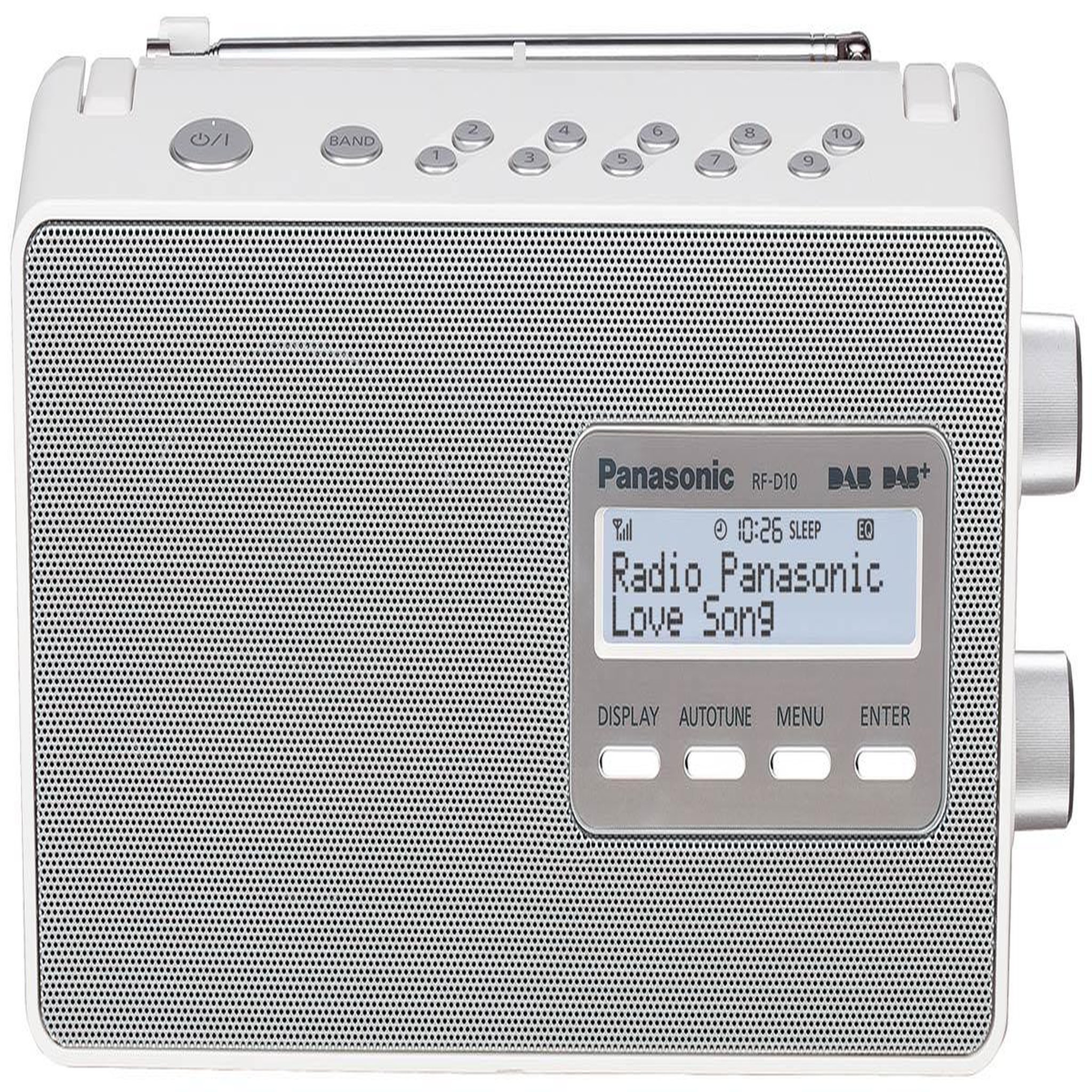 Voir la diapositive 2 : PANASONIC Radio portable blanc - rfd10egw