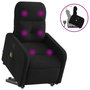 Voir la diapositive 2 : VIDAXL Fauteuil de massage inclinable Noir Tissu