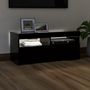 Voir la diapositive 3 : VIDAXL Meuble TV avec lumieres LED noir 90x35x40 cm