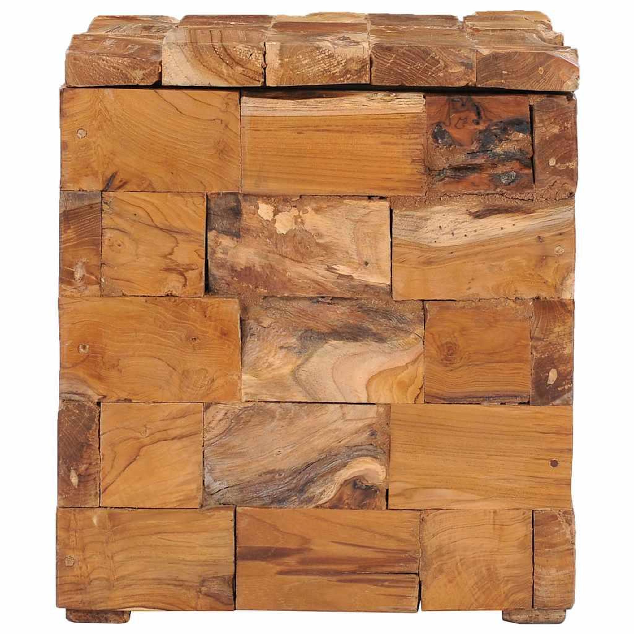 Voir la diapositive 4 : VIDAXL Tabouret de rangement Bois de teck massif