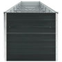 Voir la diapositive 4 : VIDAXL Lit sureleve de jardin Acier galvanise 480x80x77 cm Anthracite