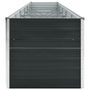 Voir la diapositive 4 : VIDAXL Lit sureleve de jardin Acier galvanise 480x80x77 cm Anthracite