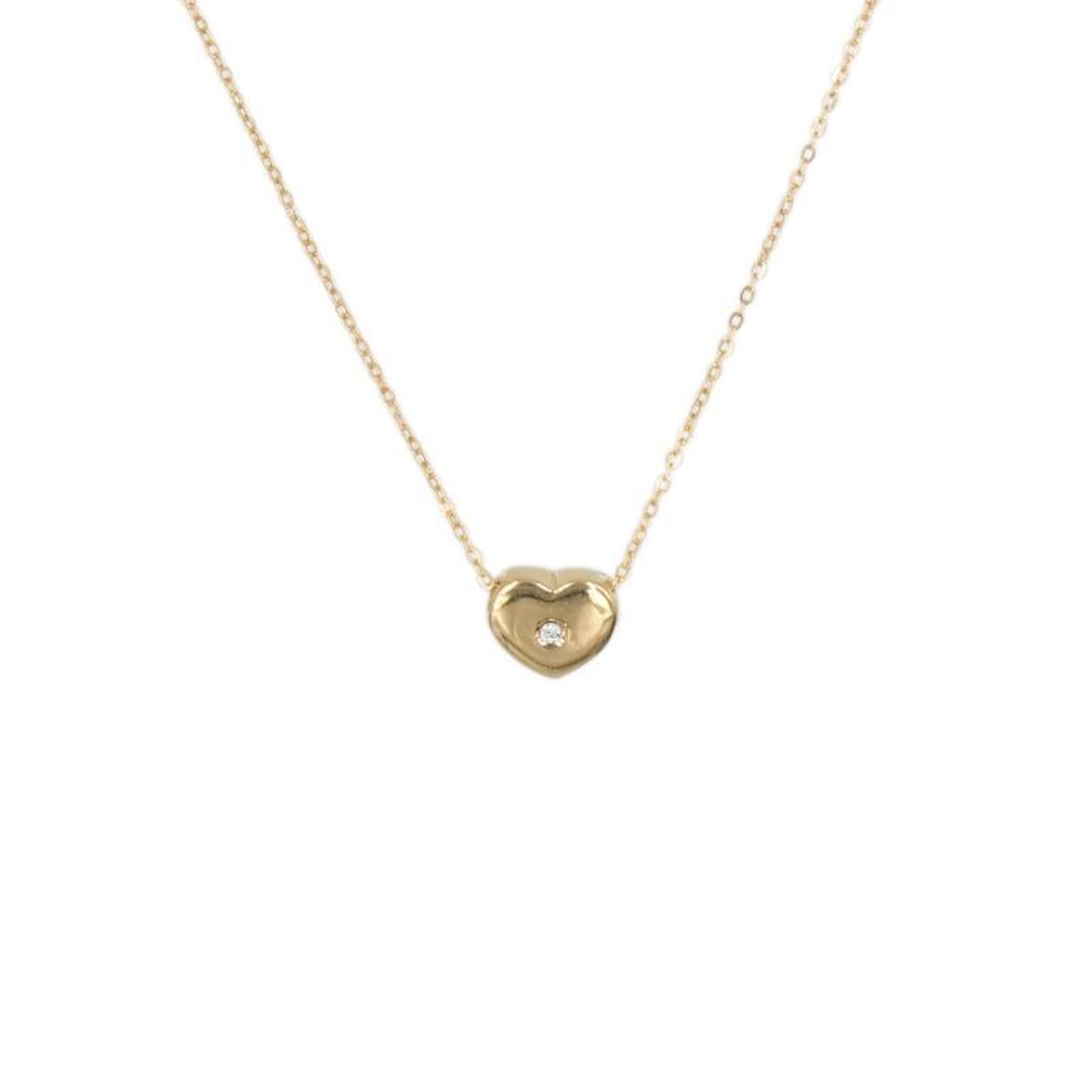 Voir la diapositive 1 : L'ATELIER D'AZUR Collier Femme Or Jaune et Diamant - Pendentif Coeur