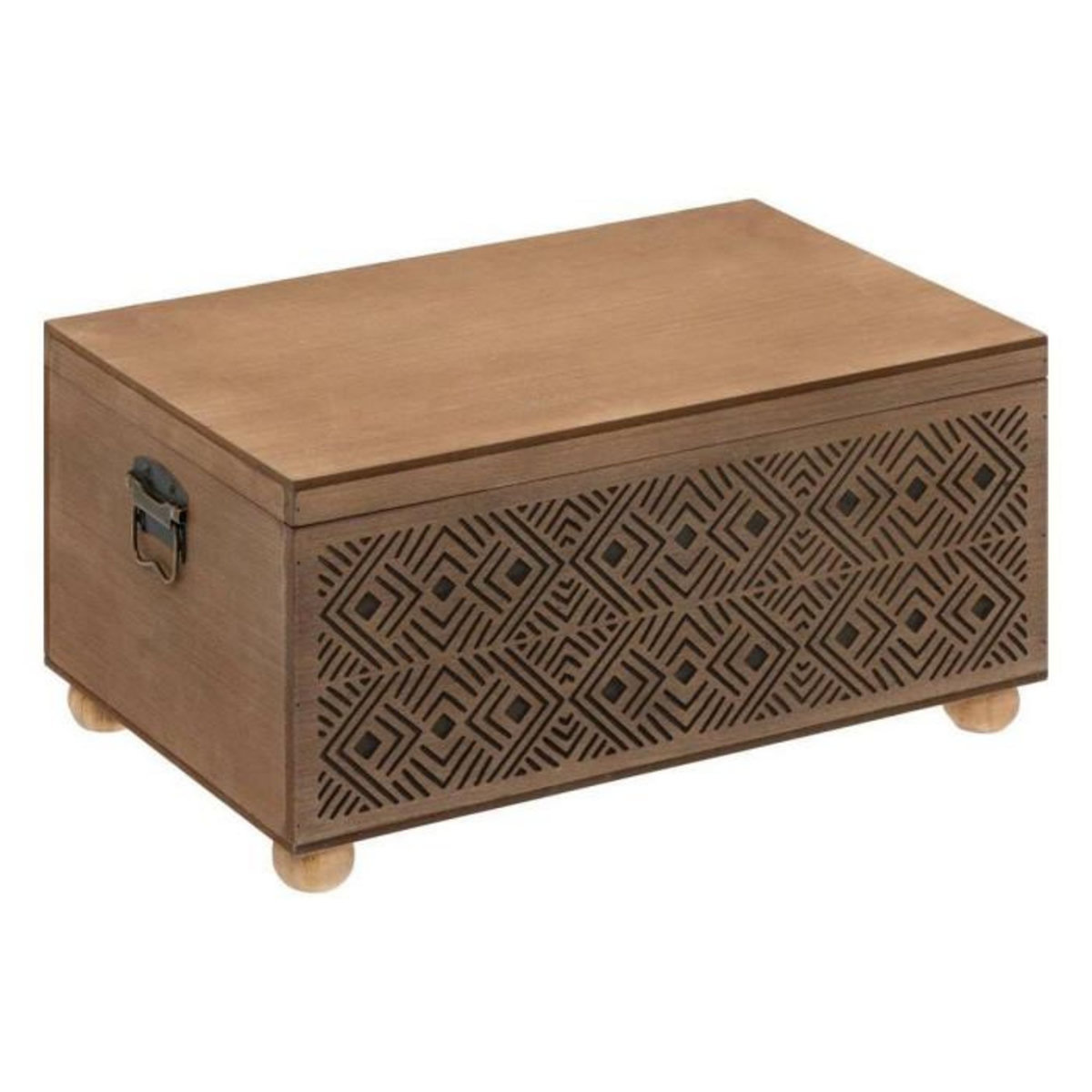 ATMOSPHERA Lot de 2 Malles Gravées  Exotic Panama  51cm Marron