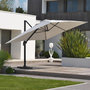 Voir la diapositive 2 : Paris Prix Parasol Déporté à Manivelle  Sevilla  400cm Gris