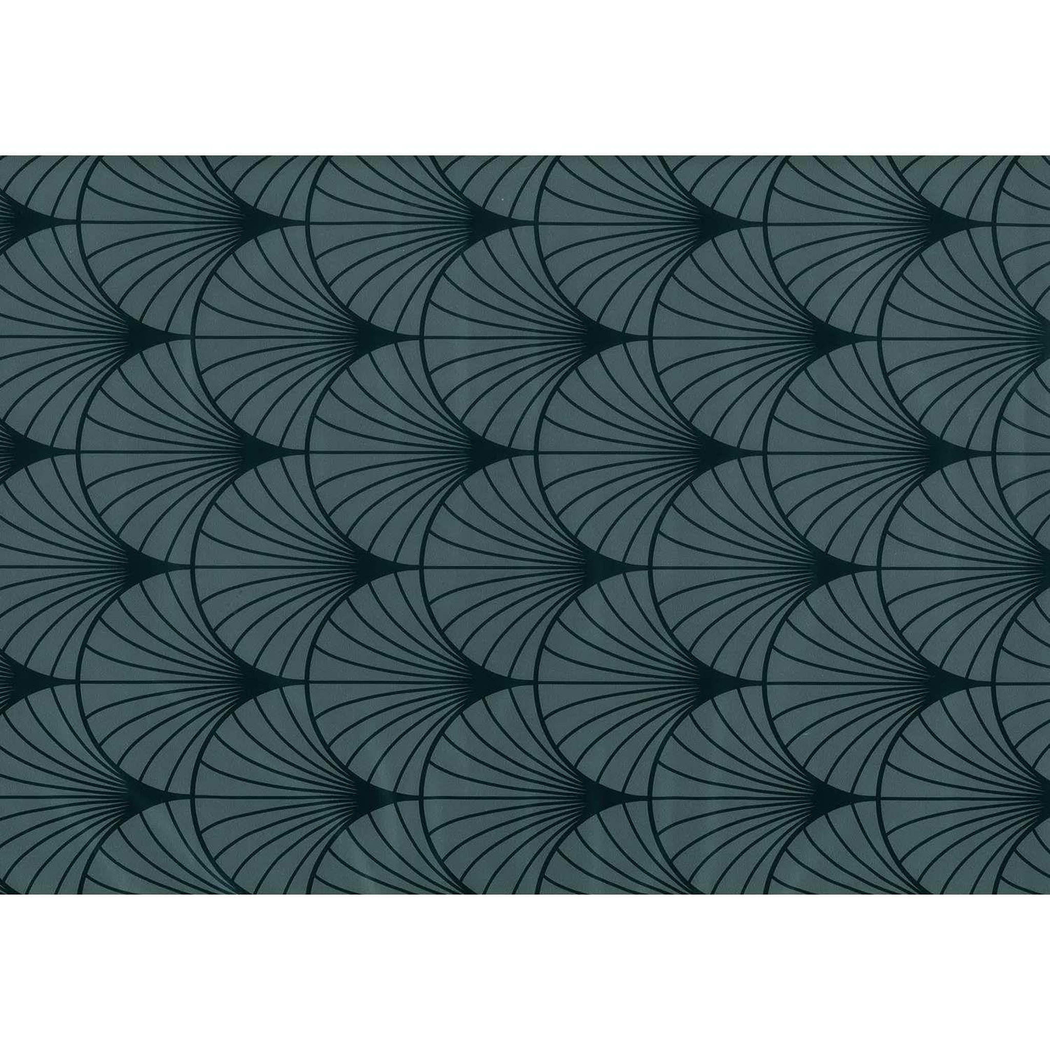 HABITABLE Adhésif décoratif pour meuble effet art déco - 200 x 45 cm - noir