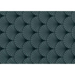 HABITABLE Adhésif décoratif pour meuble effet Art Déco - 200 x 45 cm - Noir