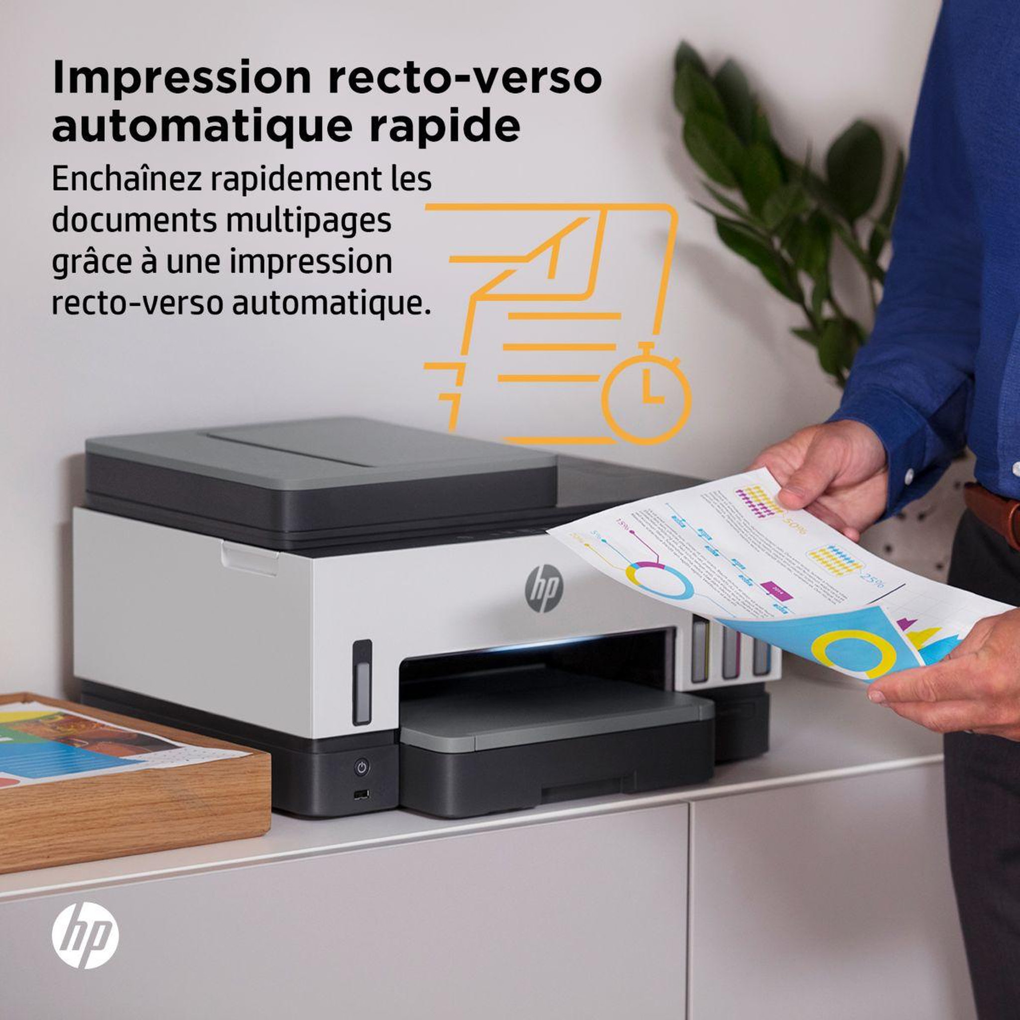 Voir la diapositive 3 : HP Imprimante jet d'encre smart tank plus 7605/7606