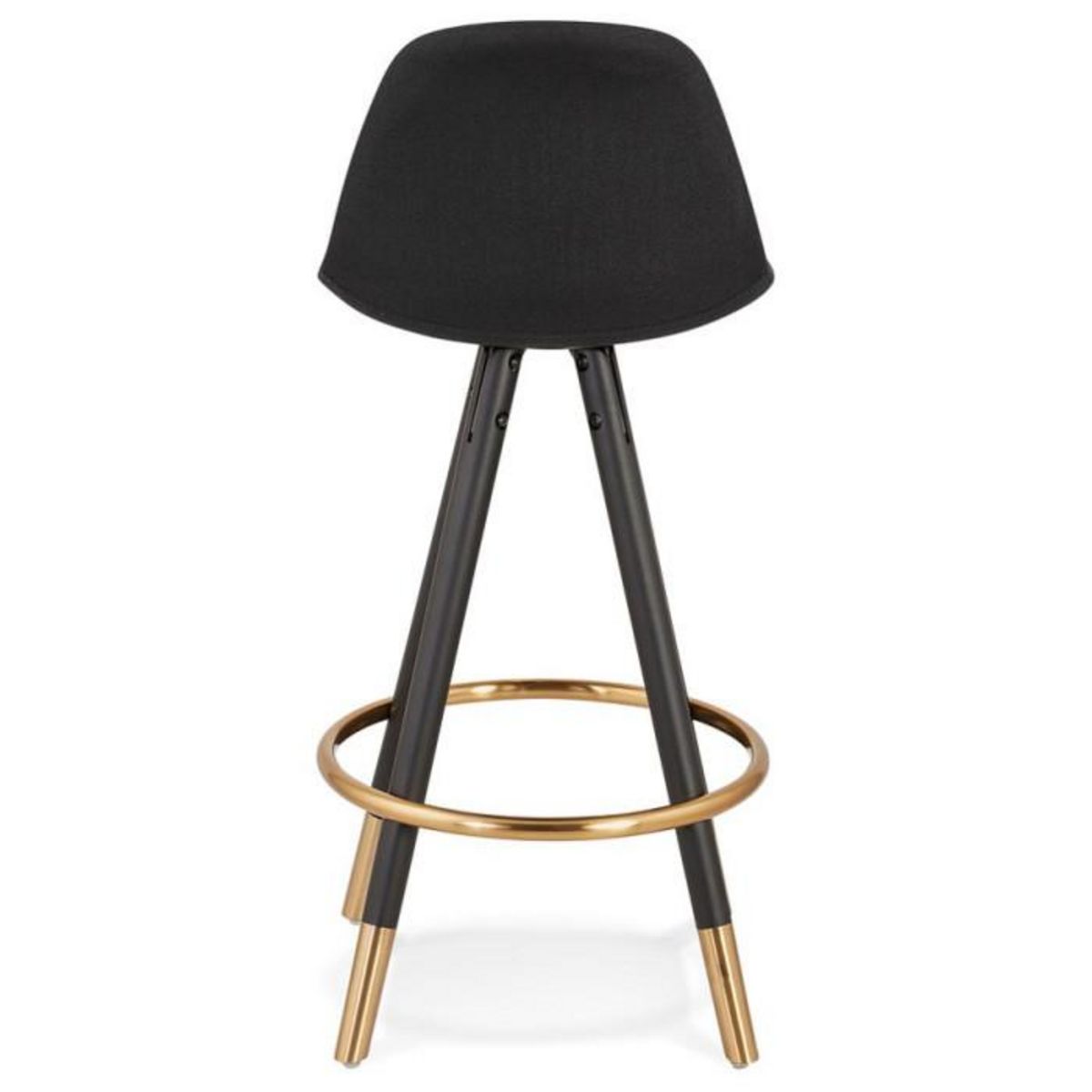 Paris Prix Tabouret de Bar Design  Ratima  87cm Noir & Or