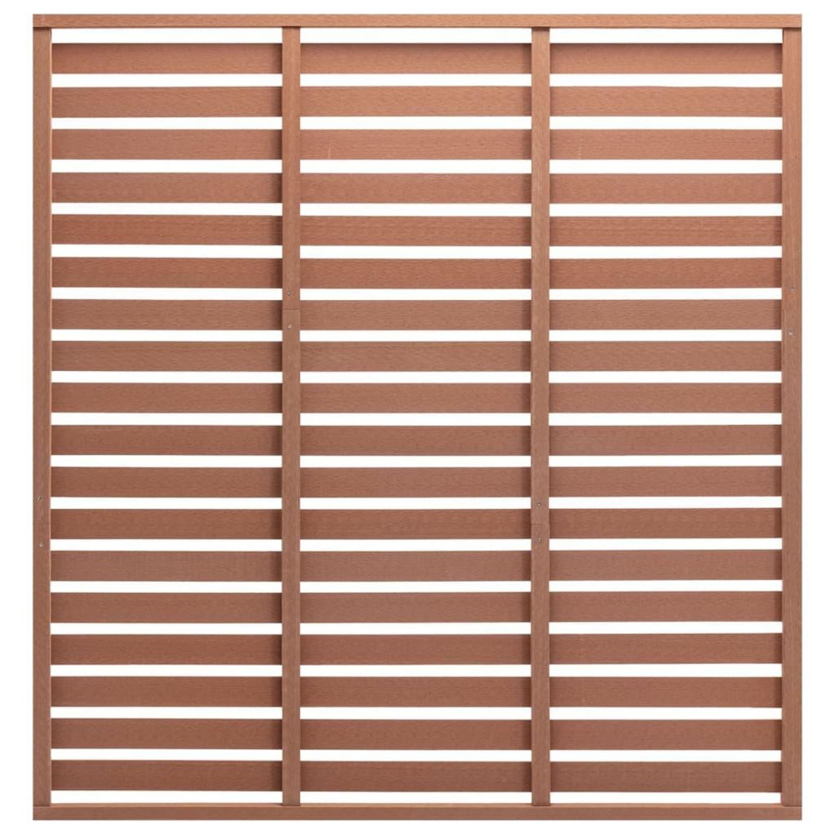 VIDAXL Panneau de cloture WPC 180x180 cm Marron