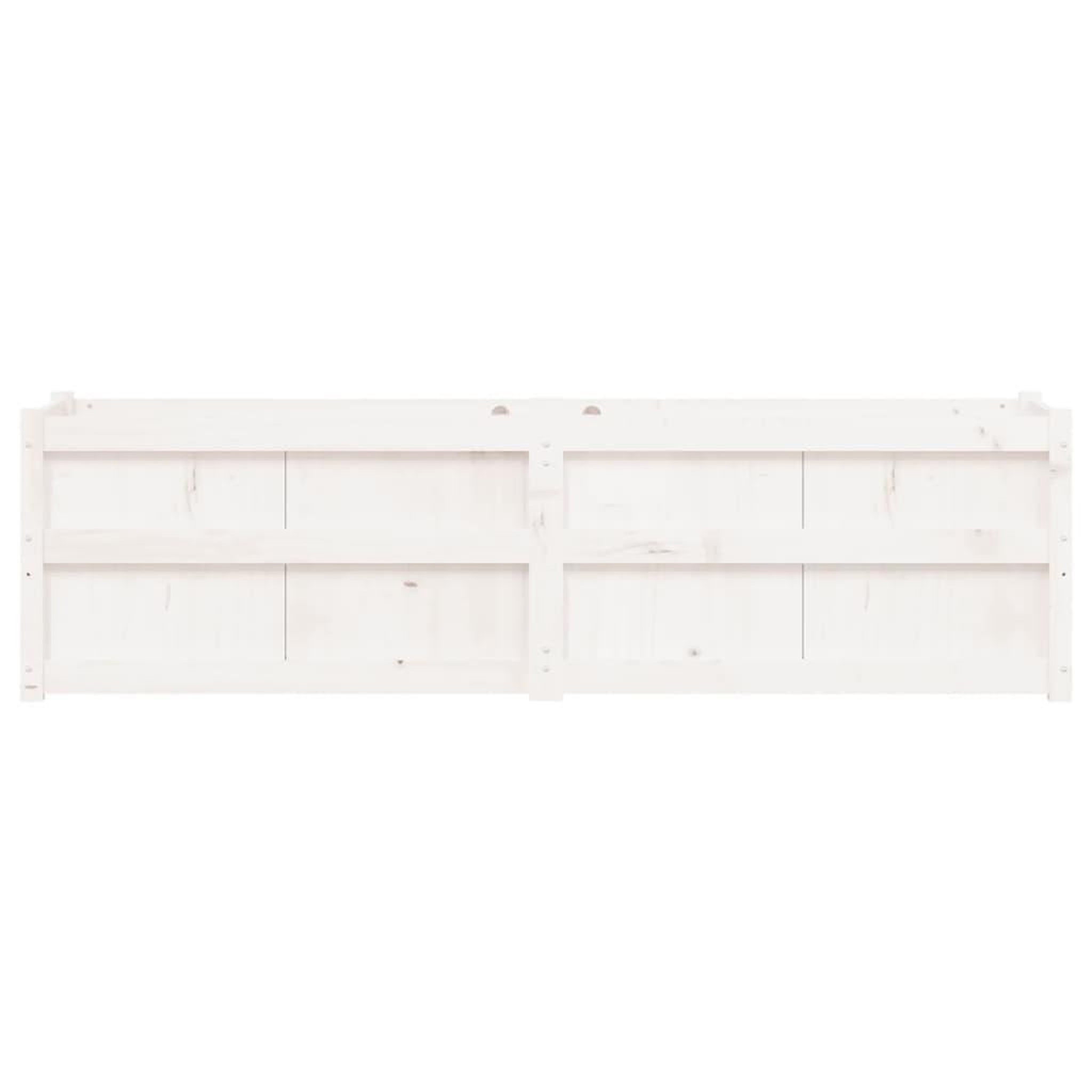 Voir la diapositive 5 : VIDAXL Jardiniere blanc 180x50x50 cm bois de pin massif