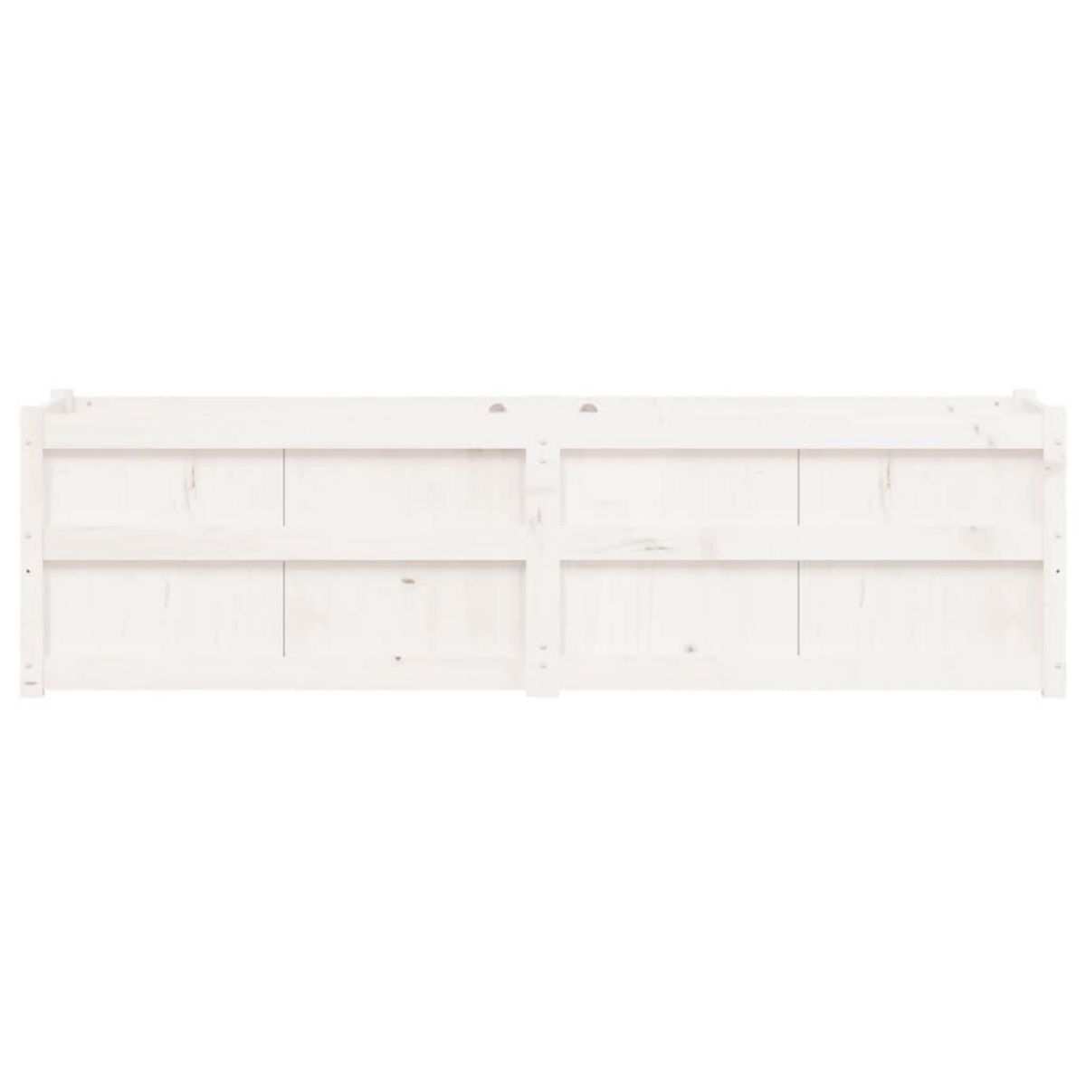 VIDAXL Jardiniere blanc 180x50x50 cm bois de pin massif