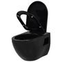 Voir la diapositive 4 : VIDAXL Toilette suspendue au mur avec reservoir cache Ceramique Noir