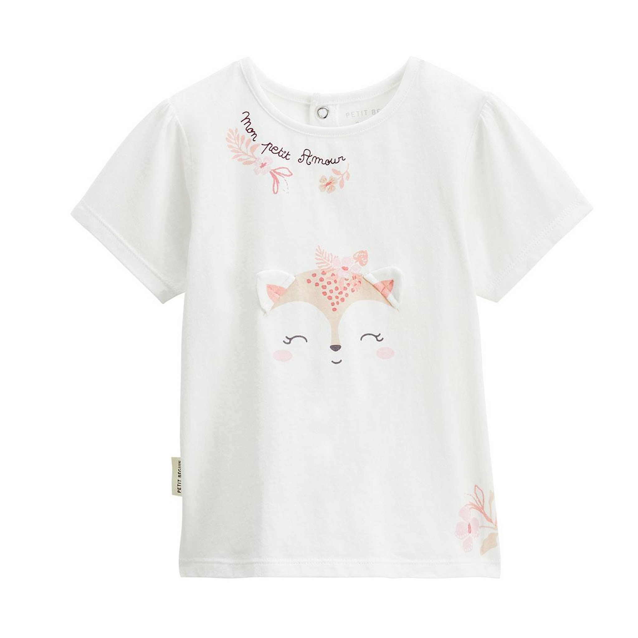 Voir la diapositive 5 : PETIT BEGUIN Ensemble bébé t-shirt et short en gaze de coton louison