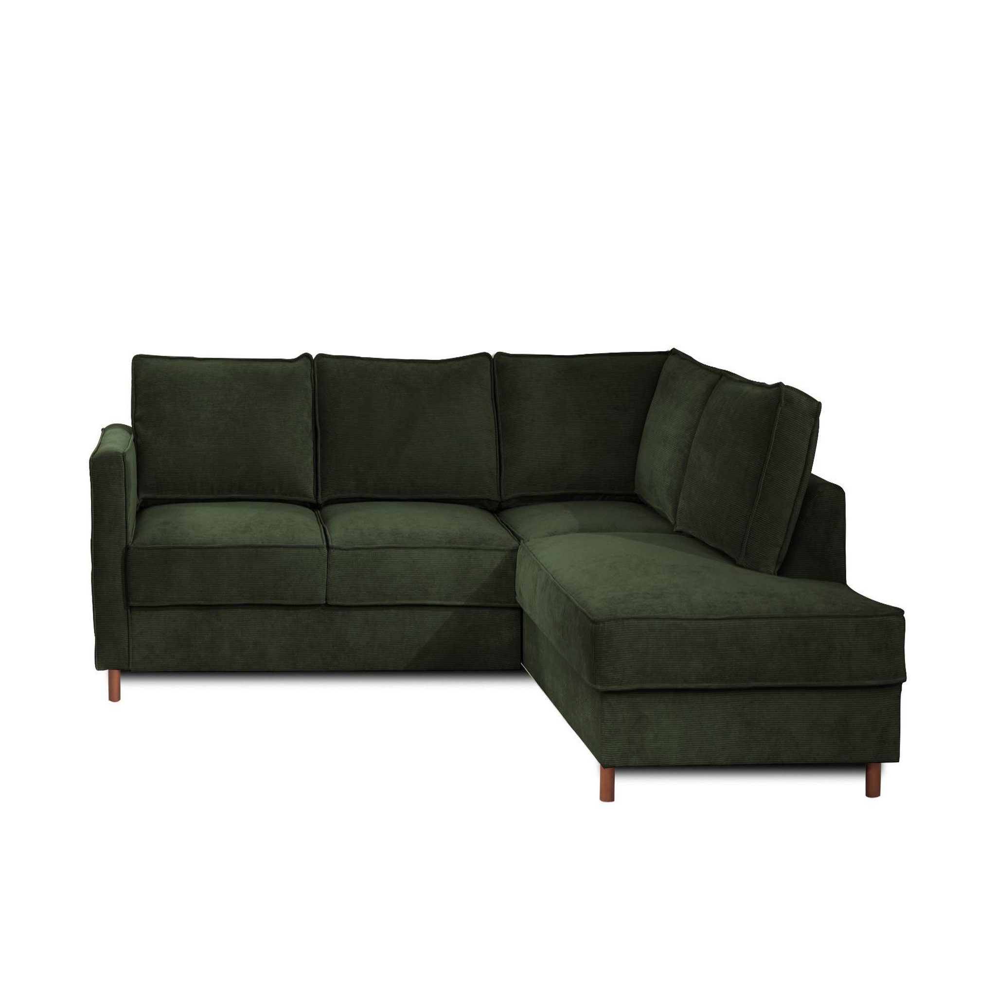 Voir la diapositive 1 : LISA DESIGN Jake - canapé d'angle droit - convertible - 5 places - en velours côtelé