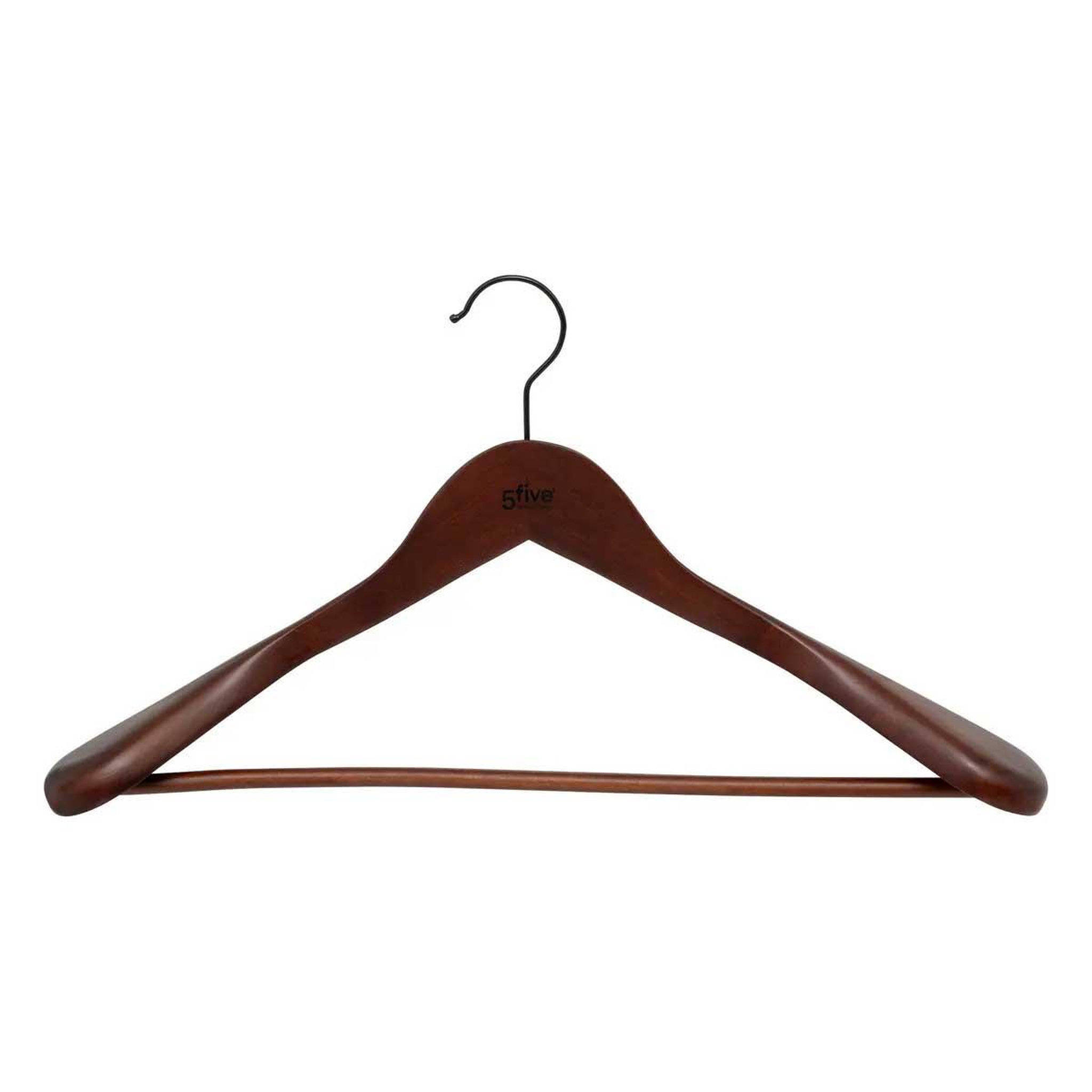 FIVE Cintre pour veste en bois  vintage  45cm marron
