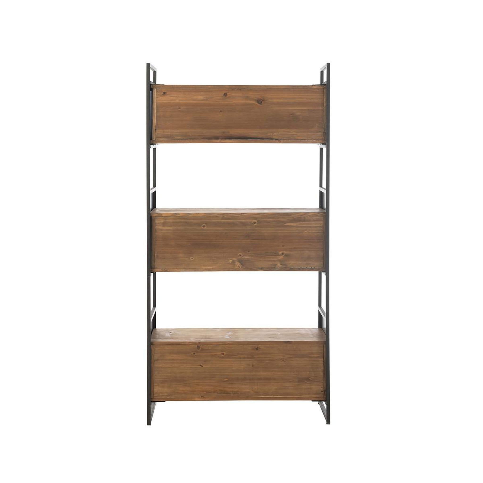Voir la diapositive 4 : J-LINE Étagère en Bois  Stanley  100cm Naturel