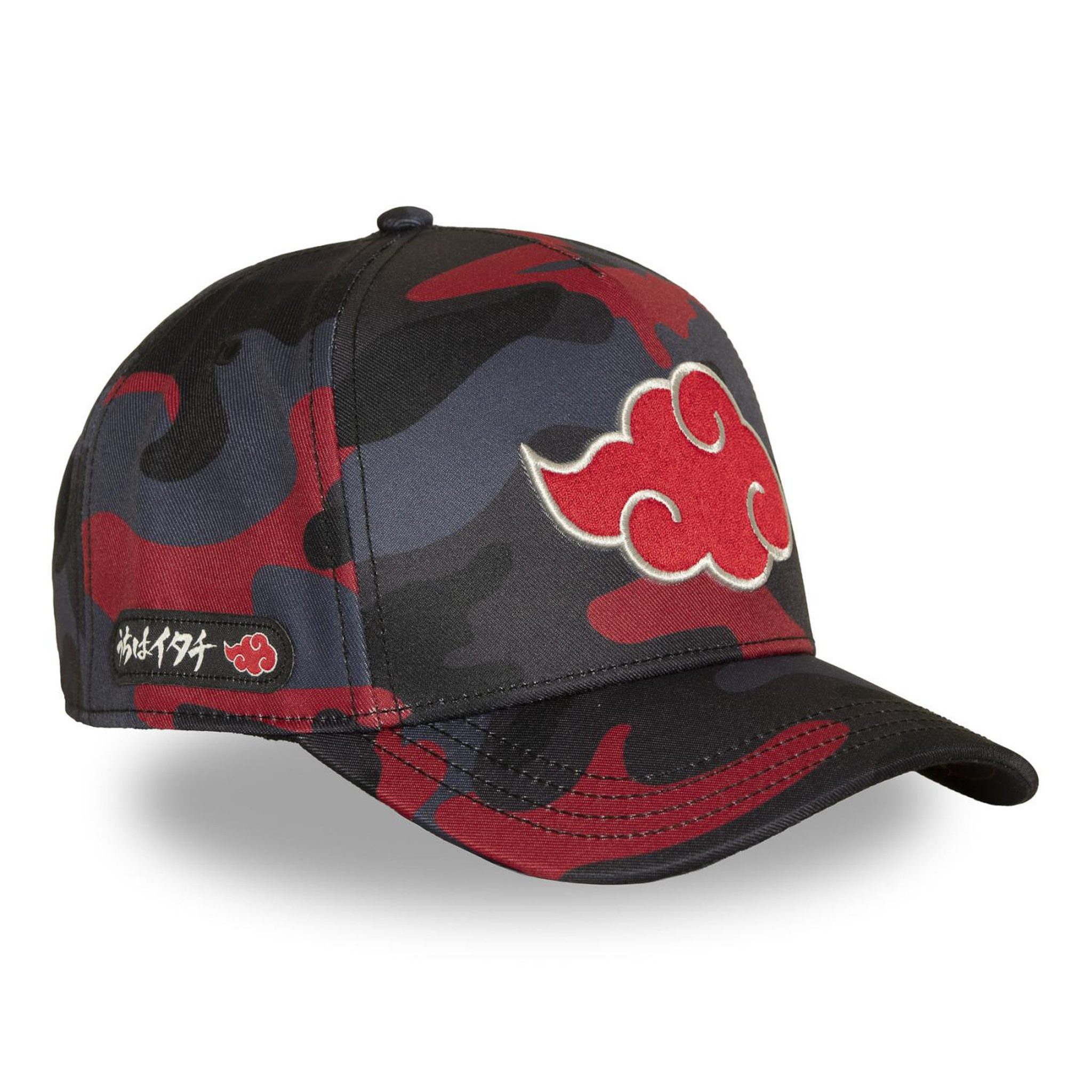 Voir la diapositive 4 : CAPSLAB Casquette trucker premium avec logo brodé Naruto Shippuden Red Camo