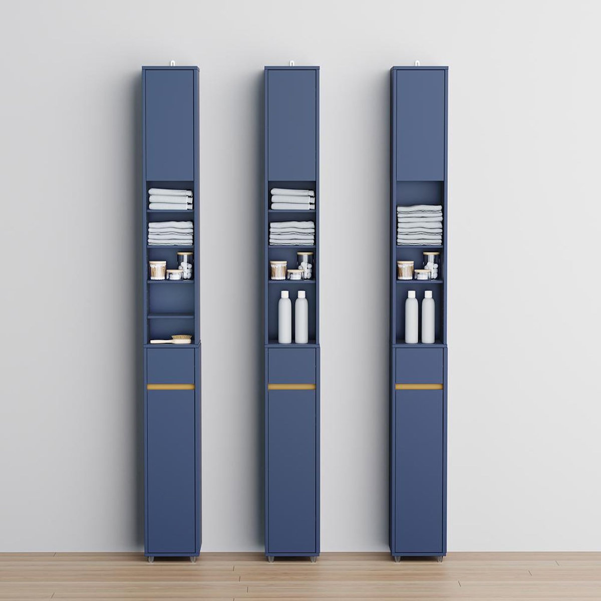 SOBUY SoBuy - Colonne De Salle De Bain à un tiroir - Fonctionnel - BZR34-II