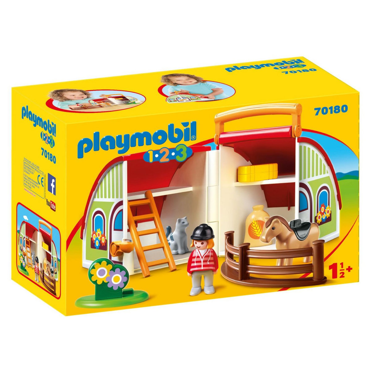 PLAYMOBIL 70180 - 1.2.3 - Centre équestre transportable