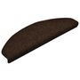 Voir la diapositive 3 : VIDAXL Tapis d'escalier autocollants 15pcs Marron 65x21x4cm Aiguillete