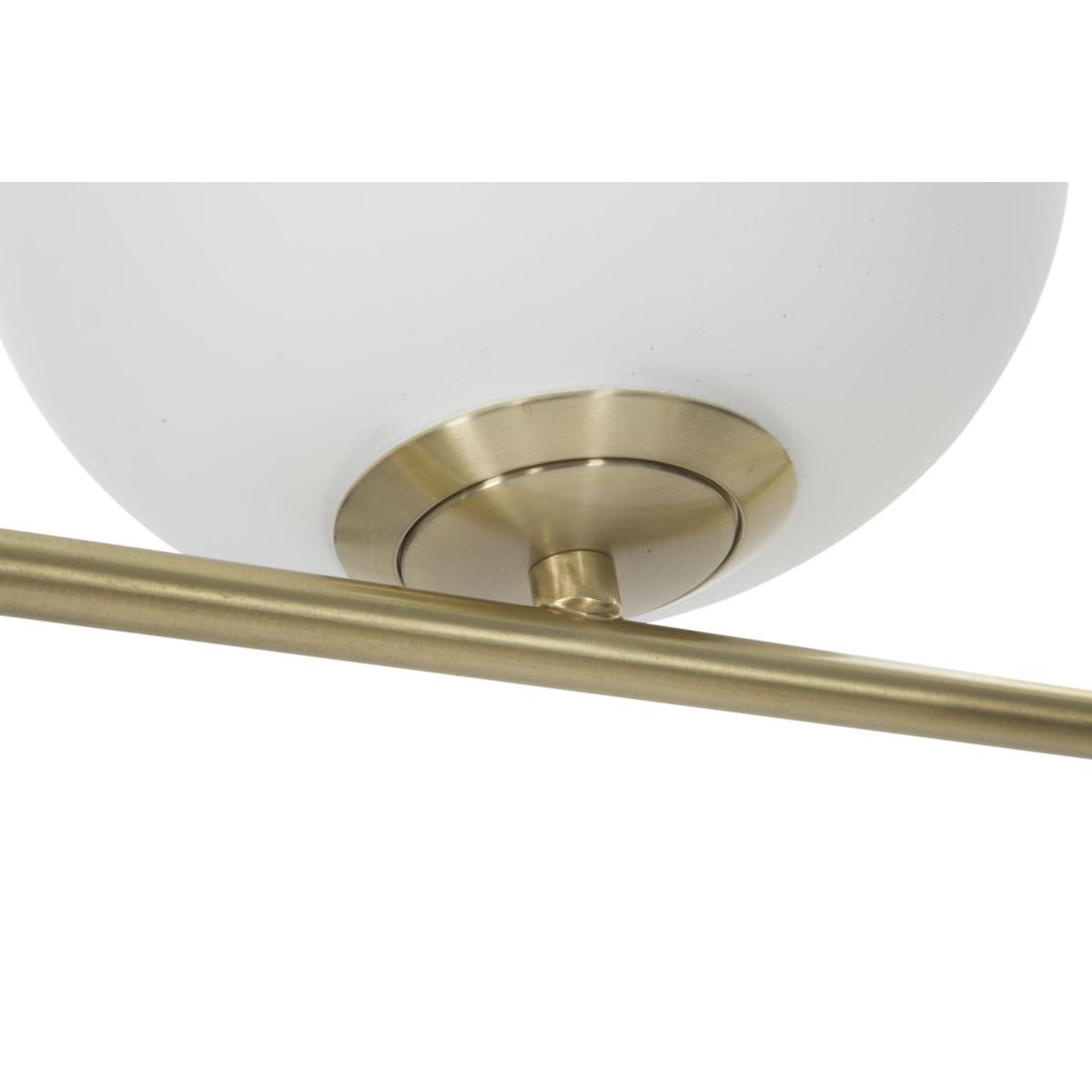 Voir la diapositive 4 : Paris Prix Lampadaire 2 sphères  glamy  180cm blanc & or
